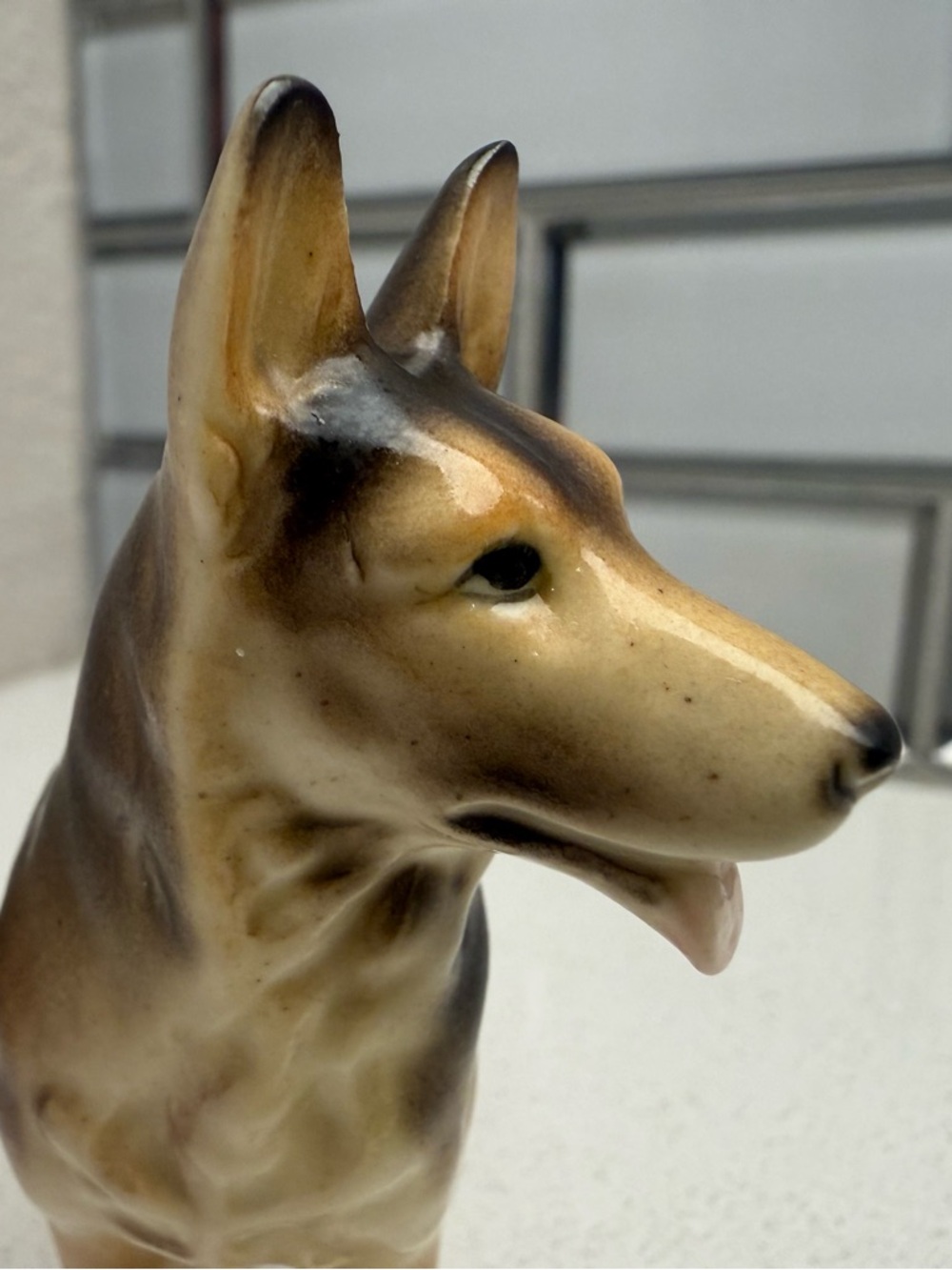Vintage German Shepherd Ceramic Porcelain Dog Figurine 1950s 1960s - Picture 7 of 12